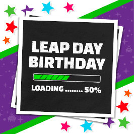 29:e läderåret födelsedag 50 % läderdag pappersservett