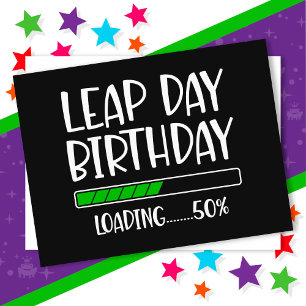29 feb Skottårsdag Födelsedag 50% Laddar Skottår Vykort