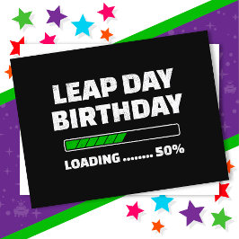29 feb Skottårsfödelsedag 50% Laddar Skottdagen Vykort