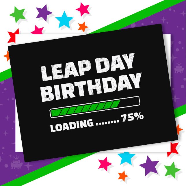 29 feb Skottårsfödelsedag 75% Laddar Skottdagen Vykort (Skapare uppladdad)