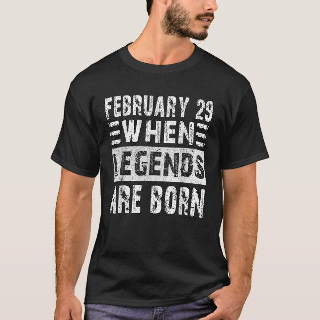 29 februari Året för födelsedag För manar Coola fö T Shirt (Framsida)