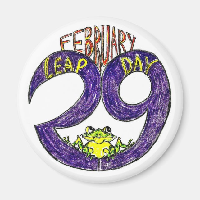 29 FEBRUARI LEAP-DAGEN MAGNET (Framsidan)