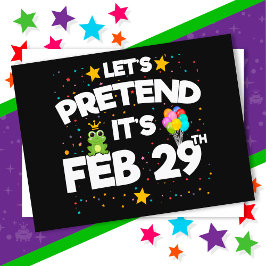 29 februari skottårsdag Låt oss låtsas att det är Vykort