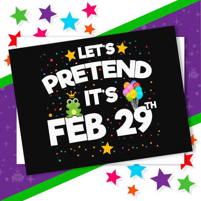 29 februari skottårsdag Låt oss låtsas att det är  Vykort (Skapare uppladdad)