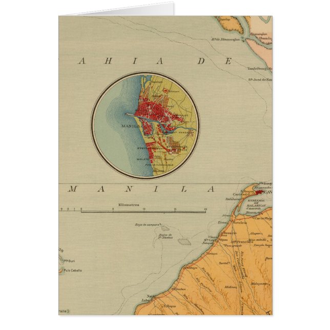 29 i Manila Bay Hälsningskort (Framsidan)