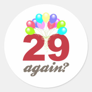 29 igen? runt klistermärke