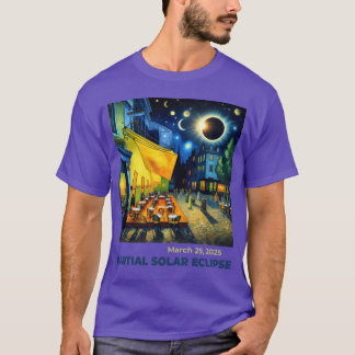 29 mars 2025 Partiell solförmörkelse Natt Scen fr T Shirt
