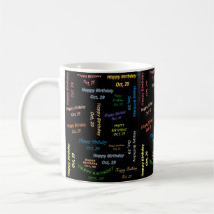 29 Oktober Födelsedagsmugg Kaffemugg
