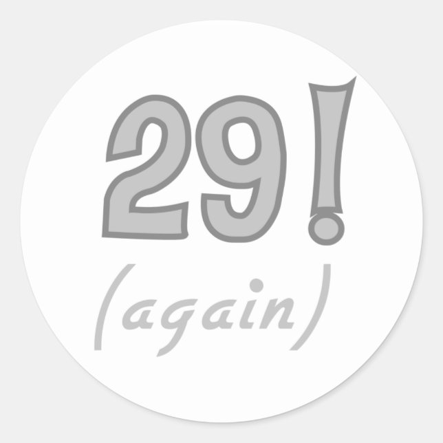 29 RUNT KLISTERMÄRKE (Framsida)