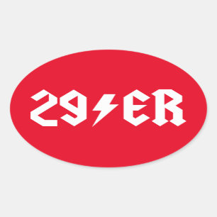 29er ovalt klistermärke