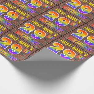 29TH FÖDELSEDAG för grafittiregnbågeLook! & Presentpapper