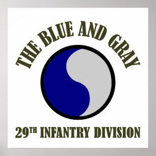 29th Infanteriuppdelning Poster