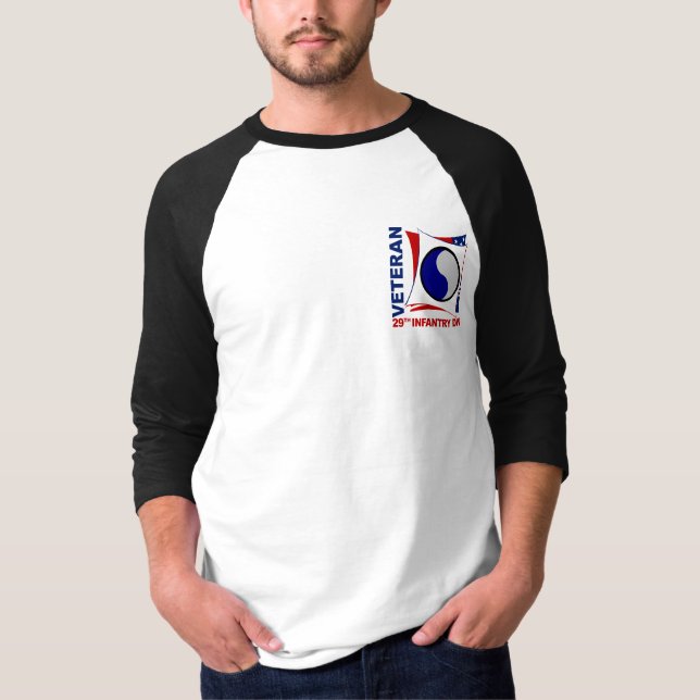 29th Infanteriuppdelningsveteran T-shirt (Framsida)
