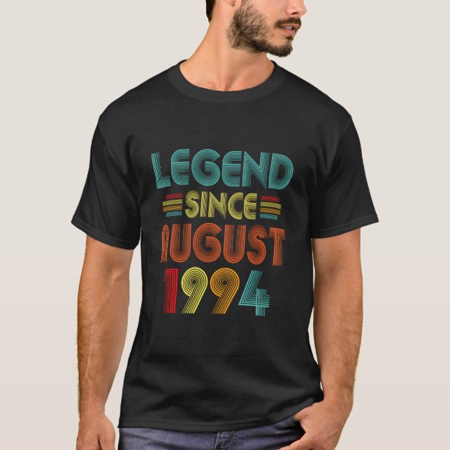 29Th Legend Since August 1994 29 Yrs Old T Shirt (Framsida)