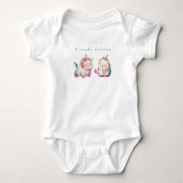 2 с artoon unicorns, personlig t shirt