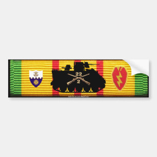 2/22. Inf 25th Inf Div spårar & gradbeteckningen Bildekal