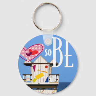 2.25" Llavero Love South Beach Miami 6 ST Nyckelring