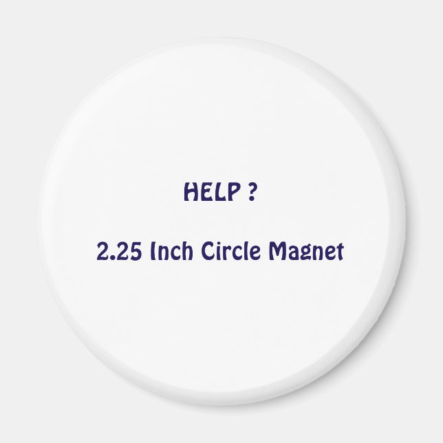 2,25 tum cirkelmagnet magnet (Framsidan)