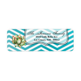 2,25-tums returadressetikett Boho Cacti Cactus Returadress Etikett