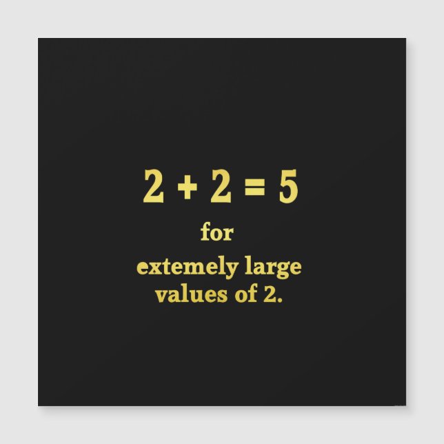 2 + 2 = 5  Rolig mattenörd (Framsida)