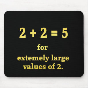 2 + 2 = 5  Rolig mattenörd Musmatta