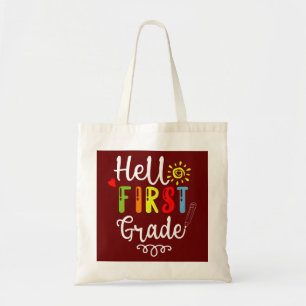 2/2- Hej First Klass Shirt, första Klass Studenter Tygkasse