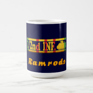 2/2. Infanterit VSR Ramrods gradbeteckningmuggen Kaffemugg