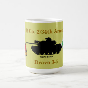 2/34. Armor 4th Inf. Div. Beställnings- mugg M48A