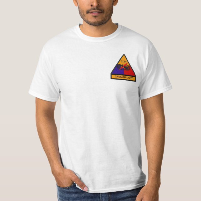 2/34. Skjorta för ArmorDreadnaughts mörk Tee Shirt (Framsida)