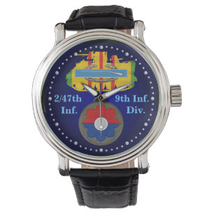 2/47. Inf. 9th Div. CIB spårar klockan Armbandsur