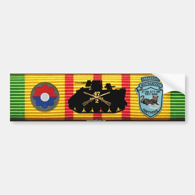 2/47. Inf. Gammala oäktingar M113 lappar Bildekal (Framsidan)