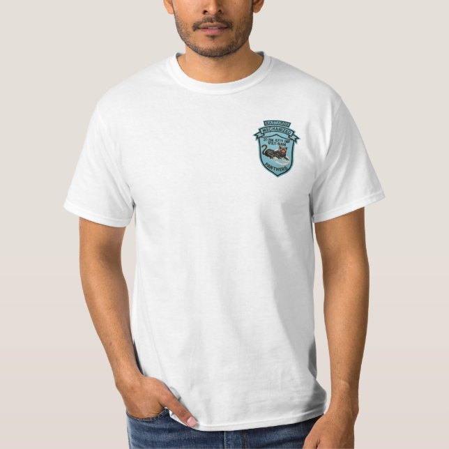 2/47. Inf. Vintagepanteroäktingar lappar skjortan Tee Shirt (Framsida)