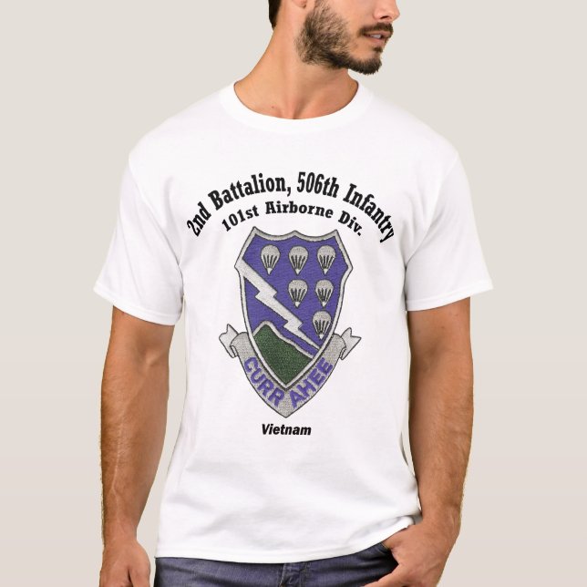 2-506th_Viet_white Tee Shirt (Framsida)