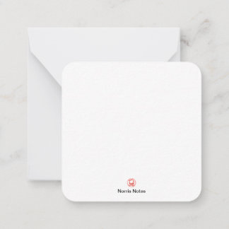 2,5-tums x 2,5-tums platt anteckningskort