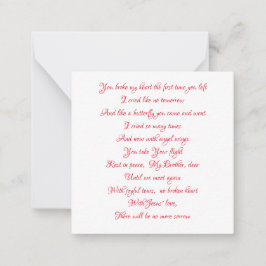 2,5-tums x 2,5-tums platt anteckningskort - I MINN