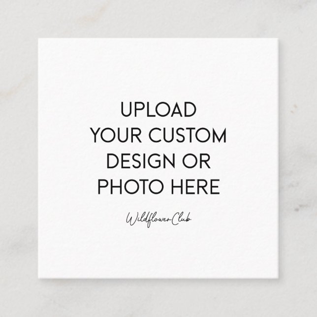 2.5" x 2.5" Square Card Fyrkantigt Visitkort (Framsida)