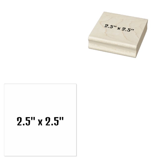 2,5" x 2,5" stämpel (Stämplad)