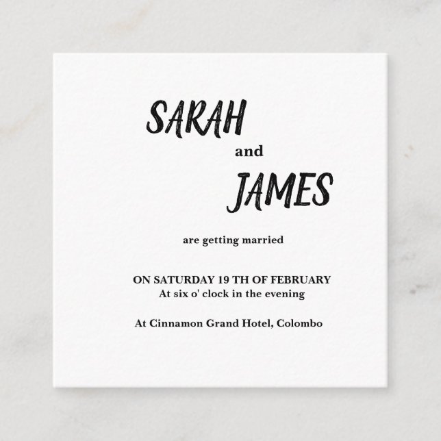 2,5 x 2,5-tums visitkort tilläggskort (Framsida)