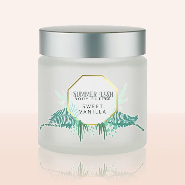 2,5 x 3,8-tums etiketter för lush-kroppssmör (Skapare uppladdad)