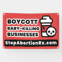 2,5 x 4' BANNED State-banderoll StopAbortionRx