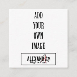 2,5x2,5" etikett eller tilläggskort