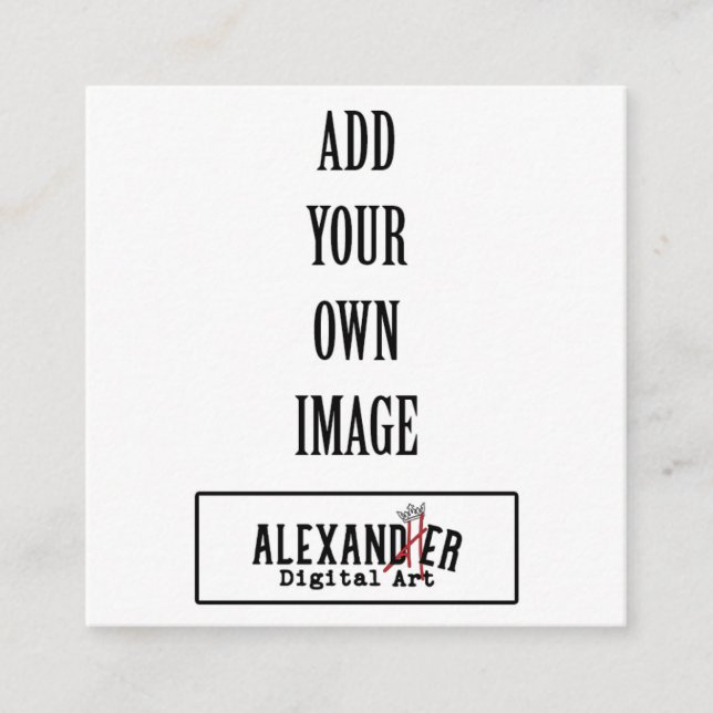 2,5x2,5" Tagg eller Tilläggskort (Framsida)