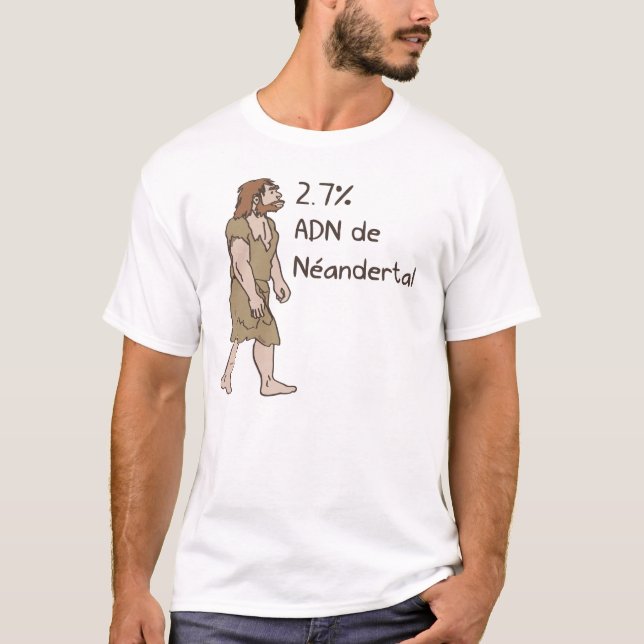 2,7% Neanderthalfransk T-shirt (Framsida)