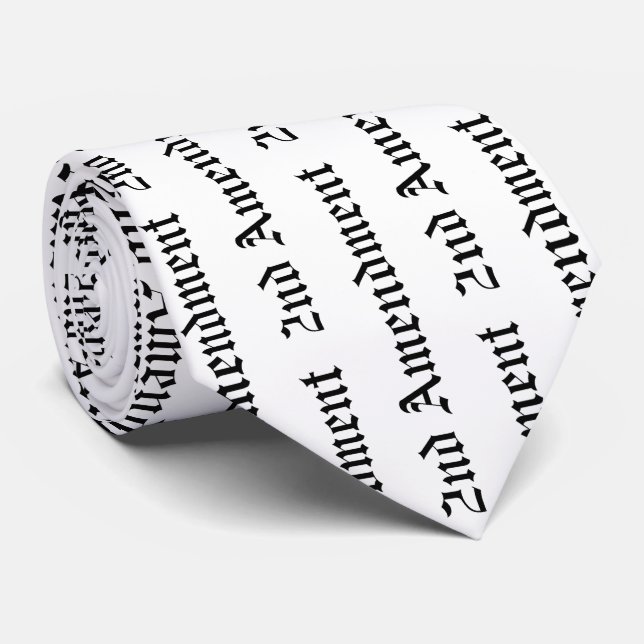 2:a ändringen Necktie Slips (Rullad)