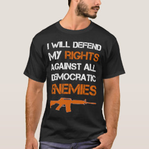 2:a ändringsförslaget Pro Gun säker Defense höger  T Shirt