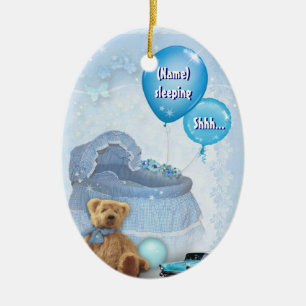 2:a anpassadet Baby Dörr Hanger Julgransprydnad Keramik
