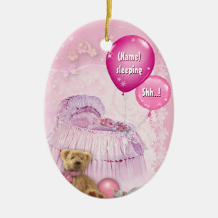 2:a anpassadet Baby Dörr Hanger Julgransprydnad Keramik