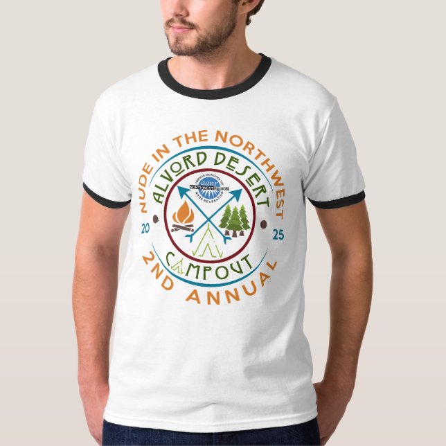 2:a årliga varningsskyltskjorta t shirt (Framsida)