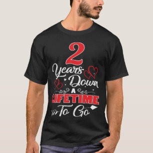 2:a årsdagen. 2 år ner i livstid t shirt