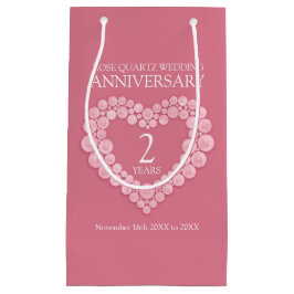 2:a årsdagen för ro kvarts hjärtfoto på bröllop